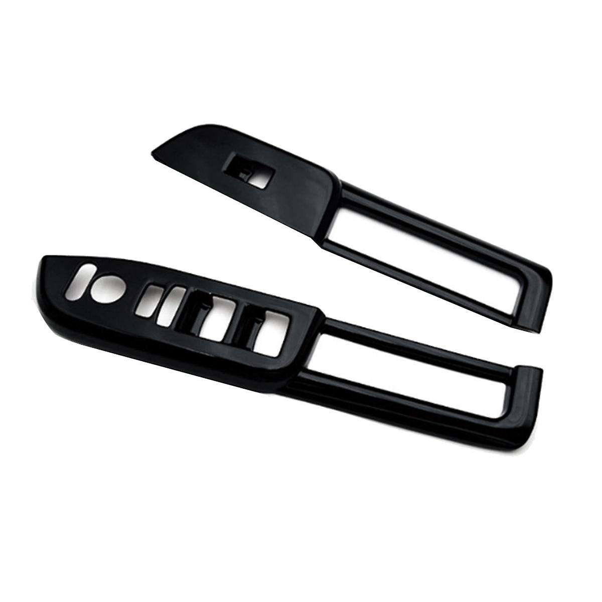 Car Window Glass Lift Button Trim Switch Cover Door Armrest Panel for N-BOX JF5 JF6 2023 Gloss Black