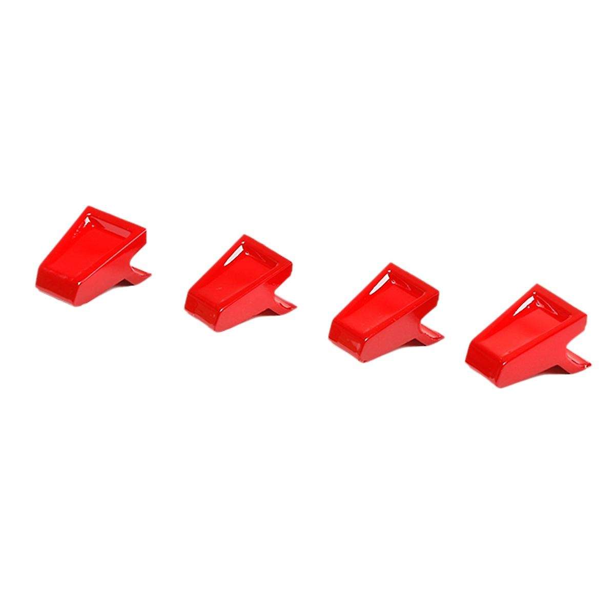 Car Window Lift Switch Button Extended Cover ABS Trim for Jimny 2019-2021 Interior Accessories (Red)