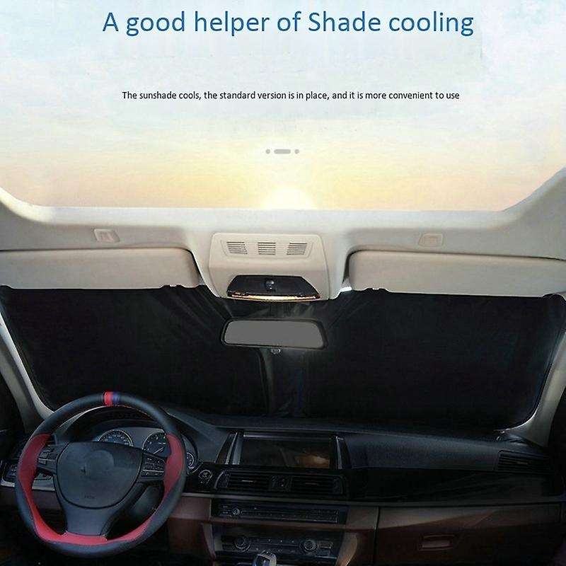 Car Windshield Sun Shades Sunshade Cover Windscreen Protector for Black (134X89 cm)