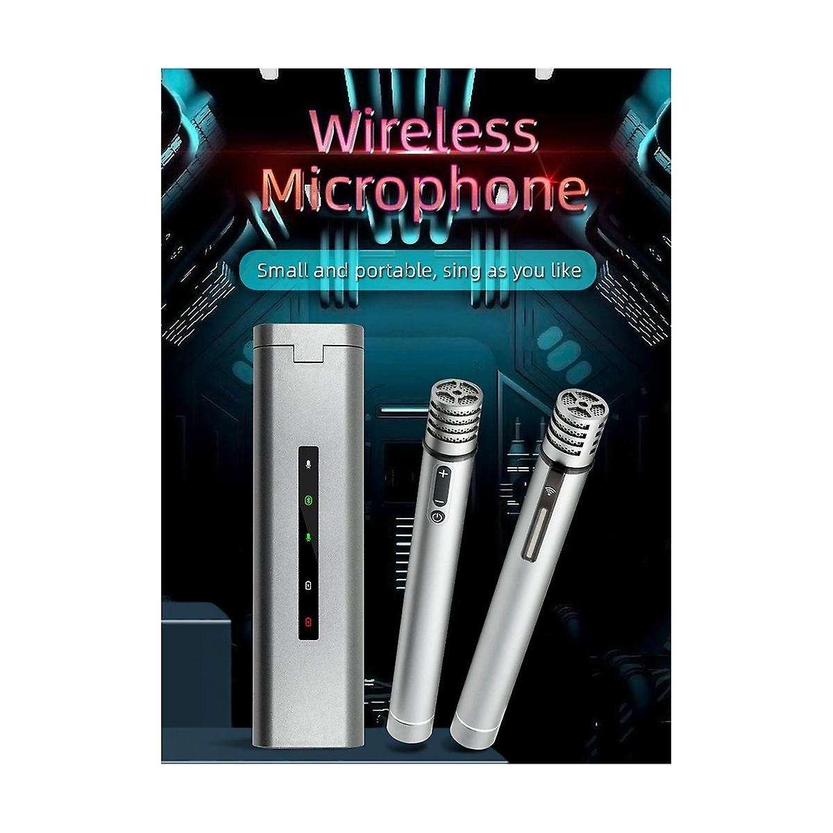 Car Wireless Microphone 5.0 Bluetooth Lasting Battery Life Karaoke Dsp Audio Noise Reduction Microph