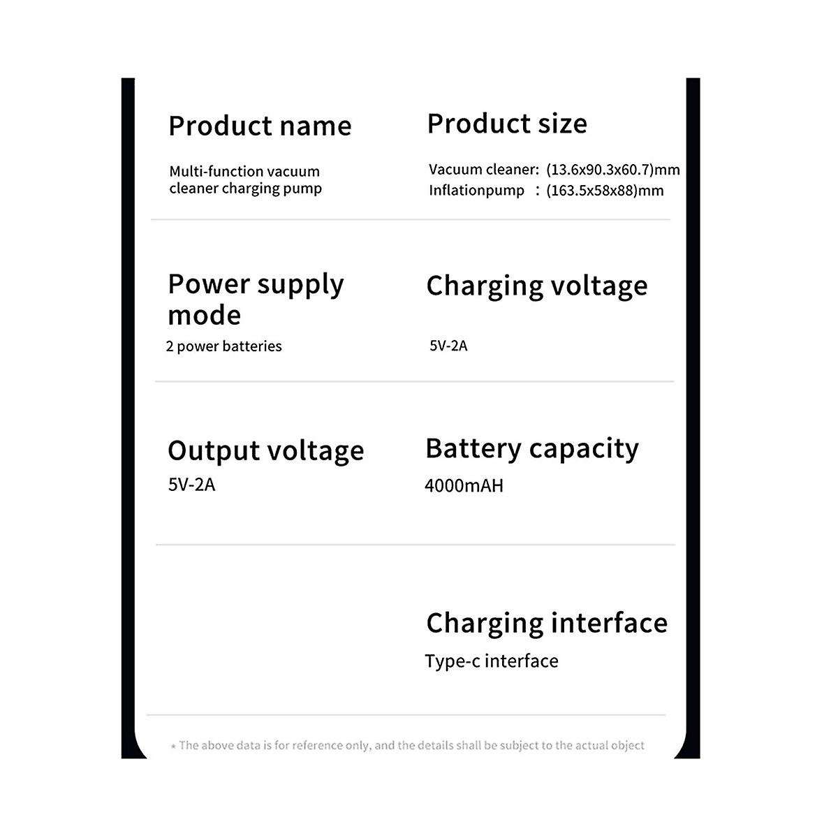 Car Wireless Vacuum Cleaner Power Bank Lighting Pump Portable Folding Powerful Vacuum Cleaner