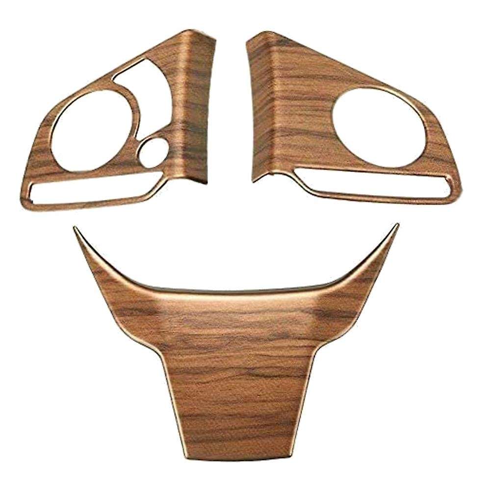 Car Wood Grain Steering Wheel Button Cover Trim for Cr-v 2017 2018 2019 2020 2021