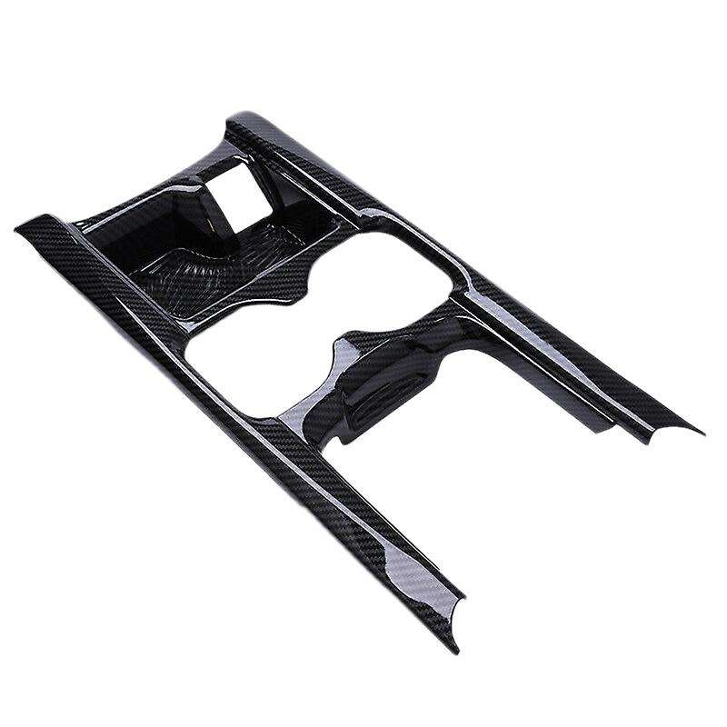 Carbon Fiber ABS Central Control Water Cup Holder Frame Cover Trim for -V 2017-2019