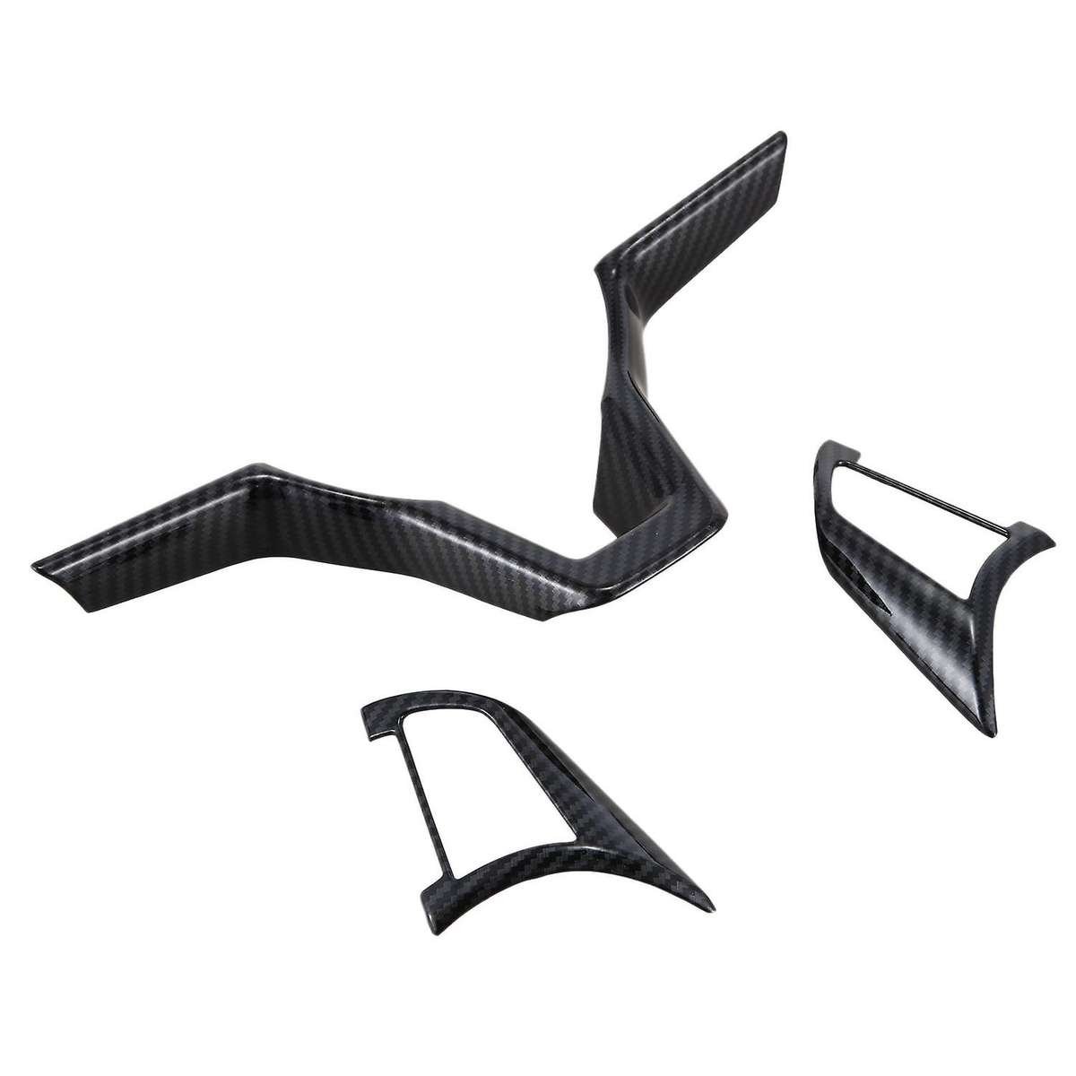 Carbon Fiber ABS Car Steering Wheel Covers Trim Sticker Trim Frame Panel Hood for 2017-2020 T32