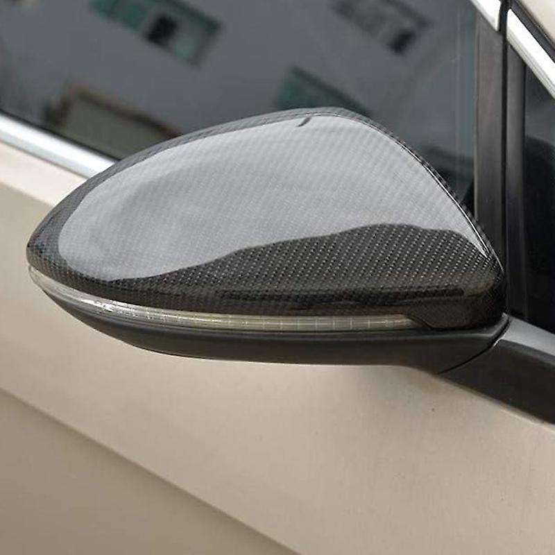 Carbon Fiber Car Rearview Mirror Housing Cover-Side Mirror Cover for Golf VII MK7/MK7.5 R Hatchback