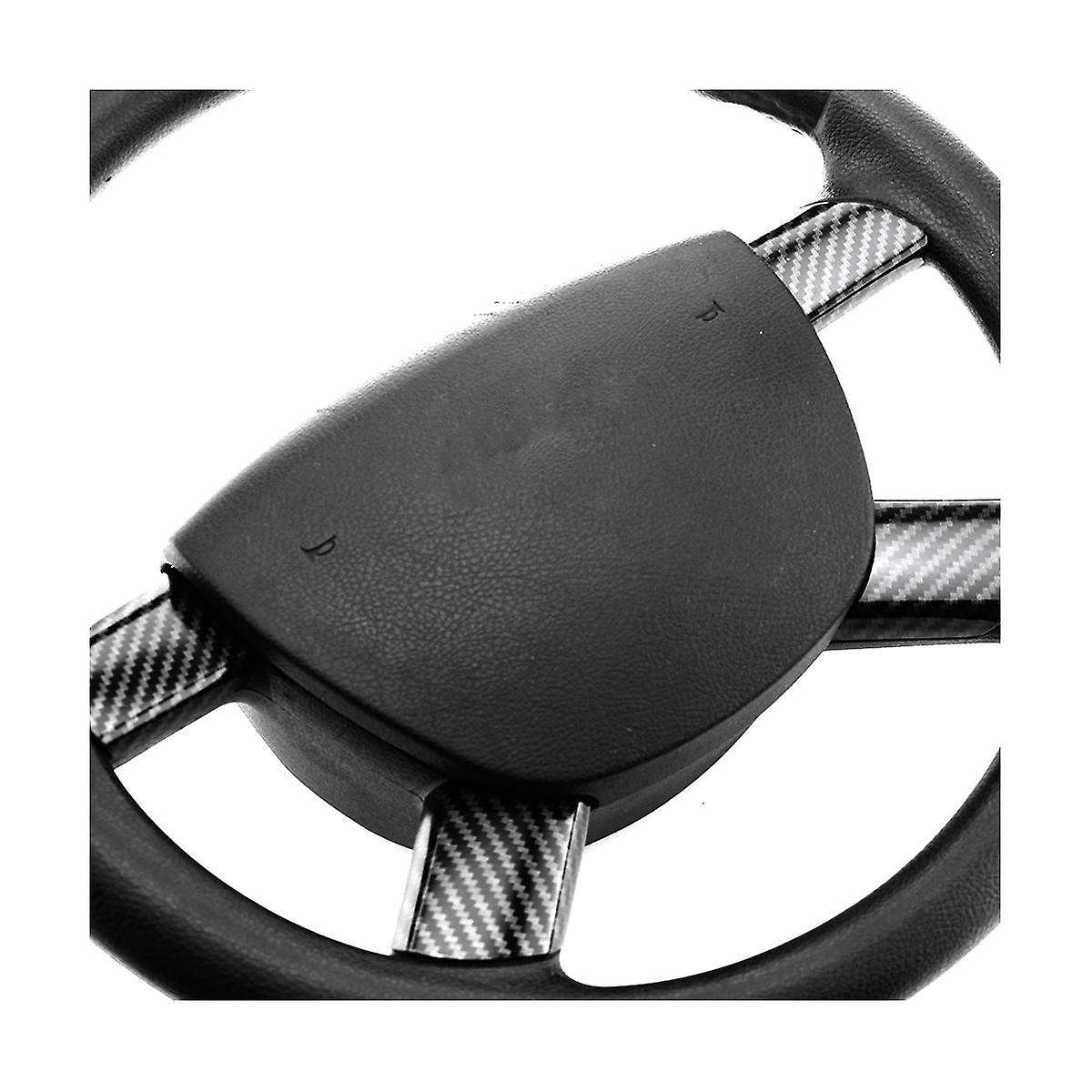 Carbon Fiber Car Steering Wheel Buttons Panel Cover Trim Sticker for Focus 2005-2014