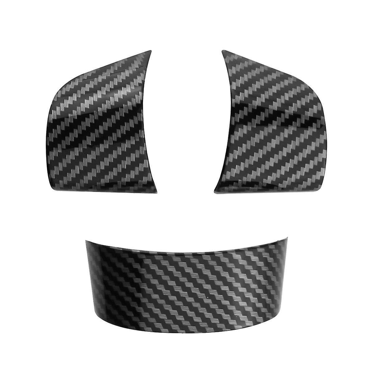 Carbon Fiber Car Steering Wheel Buttons Panel Cover Trim Sticker for Focus 2005-2014