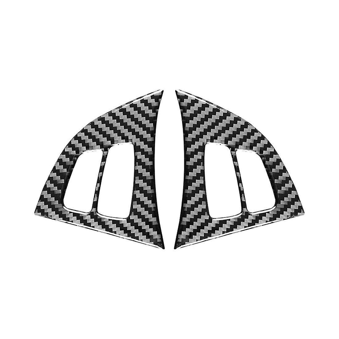 Carbon Fiber Car Steering Wheel Button Decals Cover Trim Stickers Accessories for - X5 X6 E70 E71 2