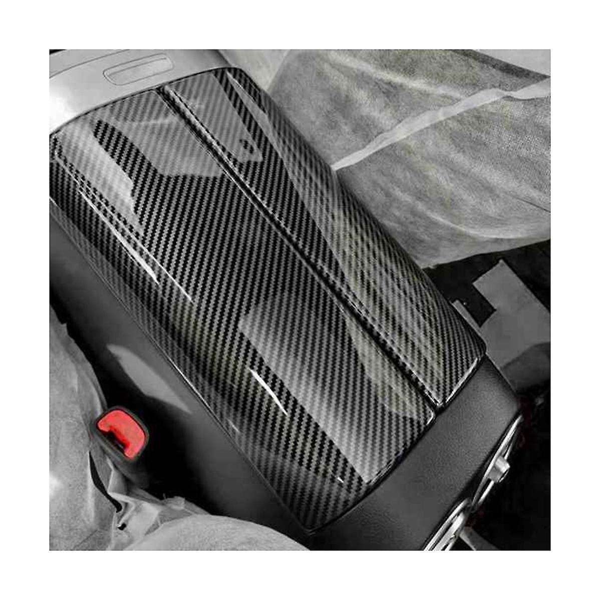 Carbon Fiber Center Console Armrest Box Panel Cover Trim Decoration Stickers for C Class W206 2021