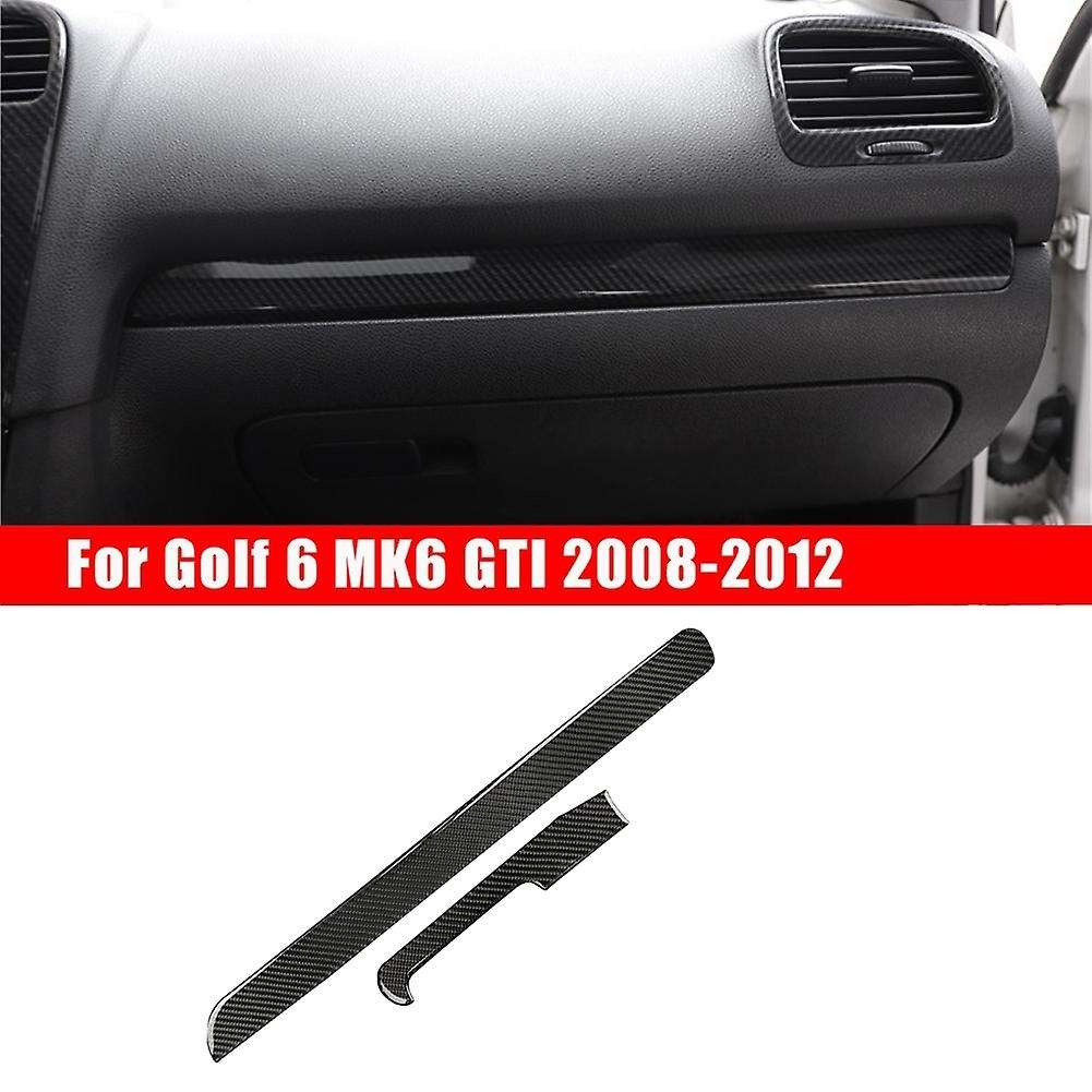 Carbon Fiber Dashboard Panel Trim Strip Cover for Golf 6 MK6 - 2008-2012 Decoration Accessories
