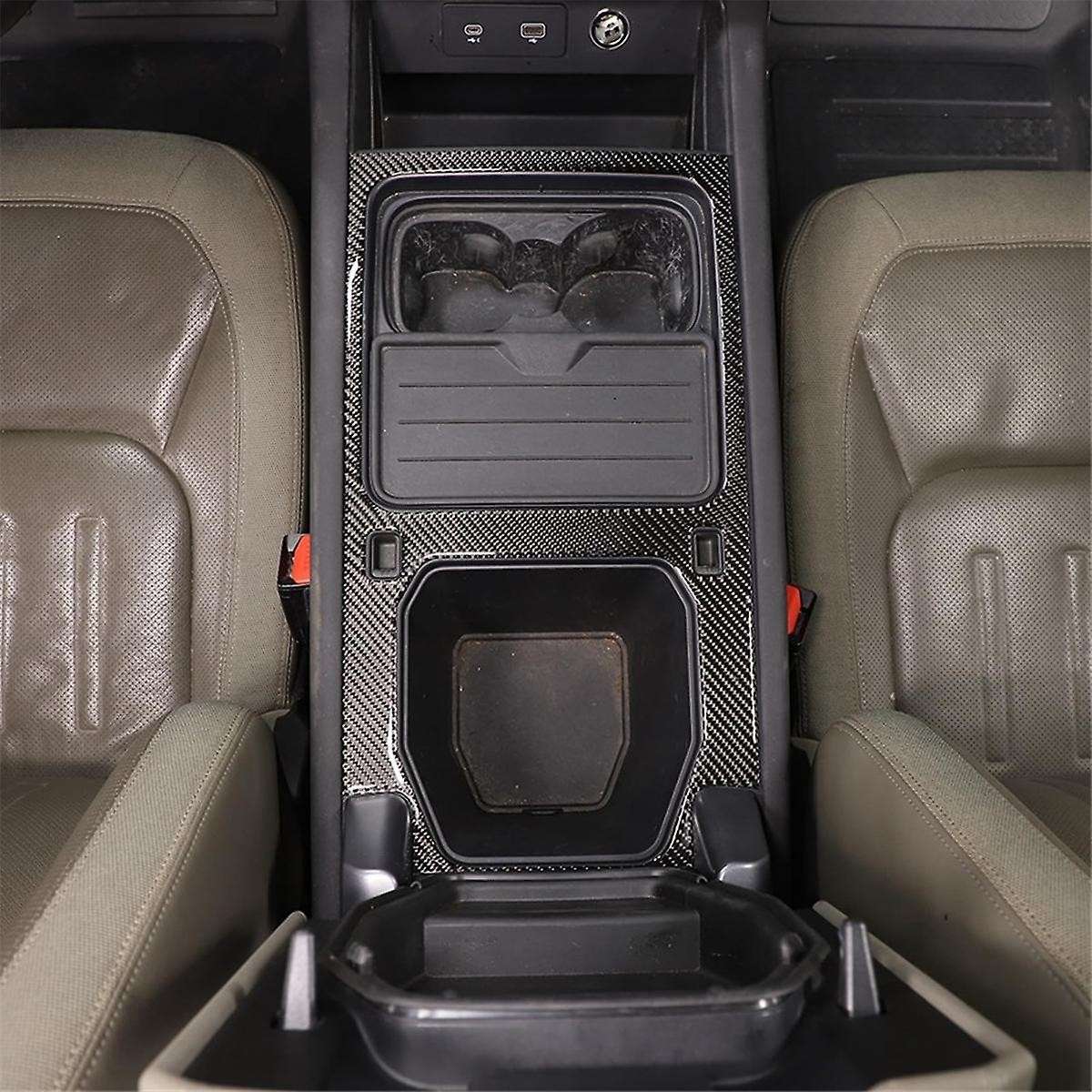 Carbon Fiber for 90 110 130 2020-2024 Center Console Storage Panel Cover Trim Interior Accessories