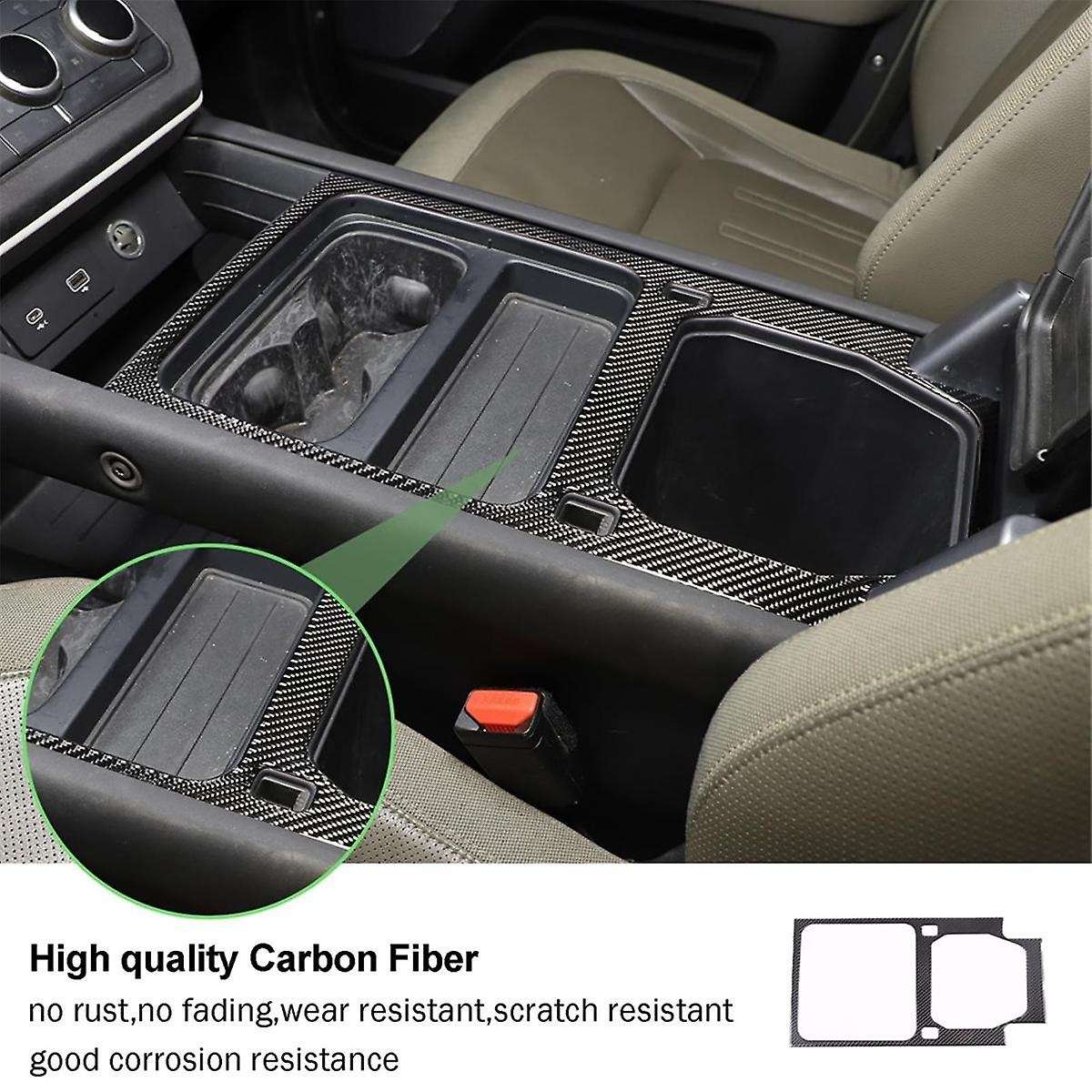 Carbon Fiber for 90 110 130 2020-2024 Center Console Storage Panel Cover Trim Interior Accessories