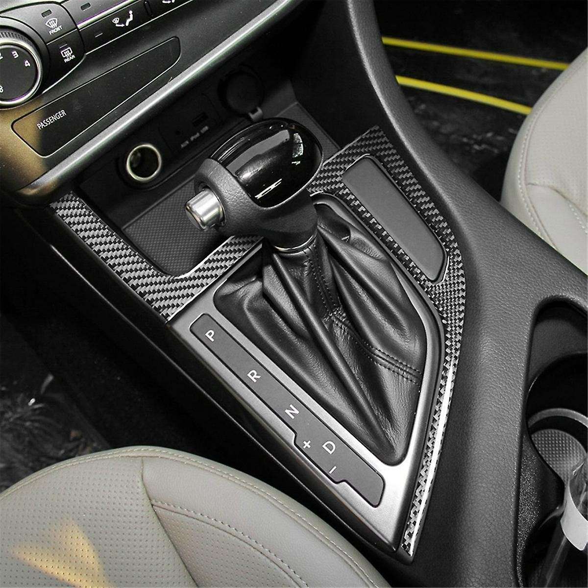 Carbon Fiber for K5 2011-2015 LHD Center Gear Shift Panel Cover Trim Interior Accessories