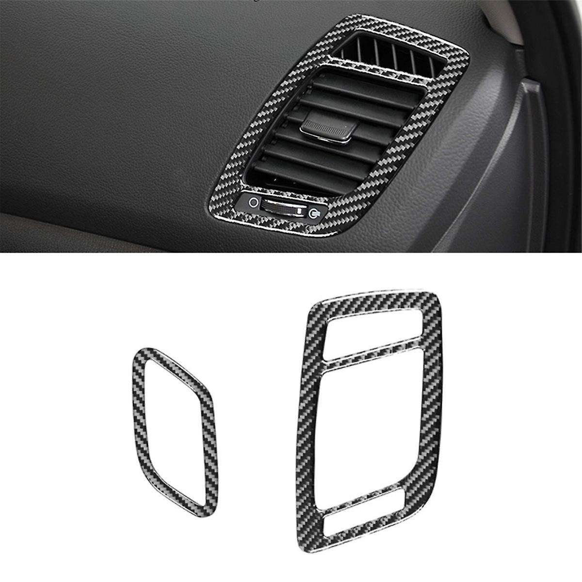Carbon Fiber for K5 2011-2015 LHD Dashboard Side Air Outlet Vent Frame Cover Trim Interior Accessor