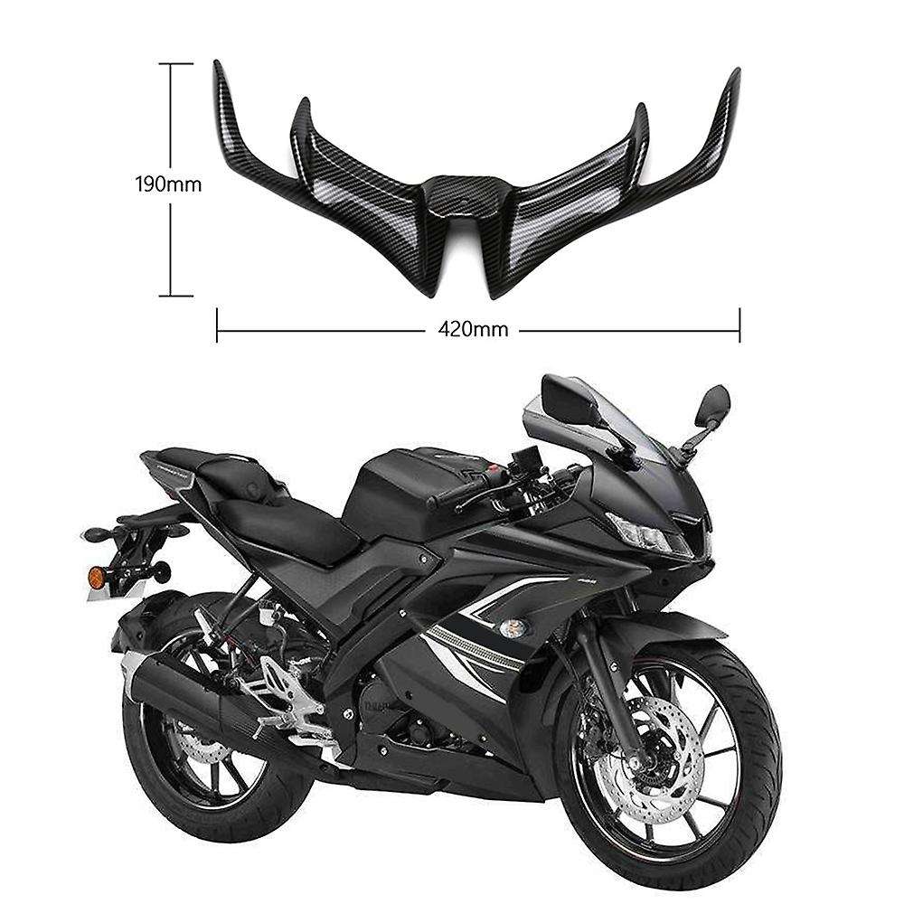 Carbon Fiber Front Fairing Aerodynamic Winglets Lower Cover Protection Guard for Yzf-r15 V3.0 2017