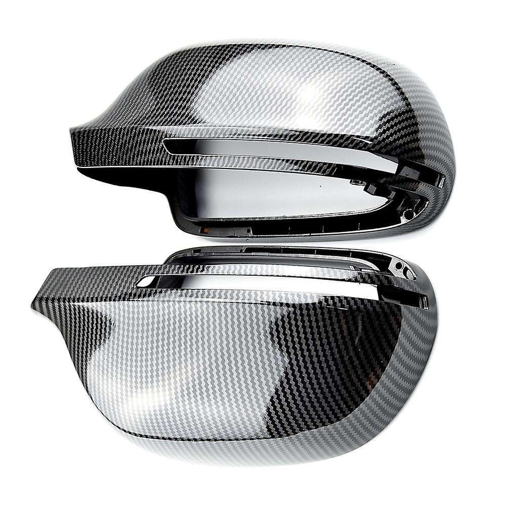 Carbon Fiber Rear View Mirror Cover Side Mirror Protector for- A4 B8 A6 C6 A5 Q3 2008-2011 with Side