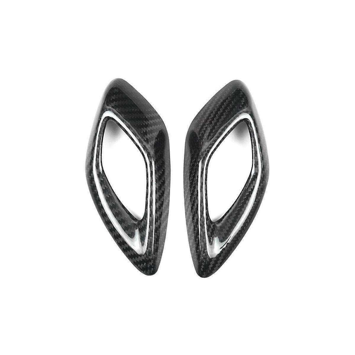 Carbon Fiber Sticker Car Inner Handle Cover Accessories for 2016-2023(Black)