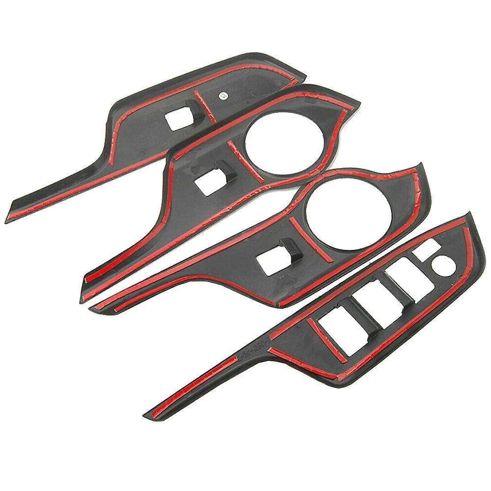 Carbon Fiber Style ABS Window Lift Switch Button Panel Cover Trim Right Drive for C- 2016-2018