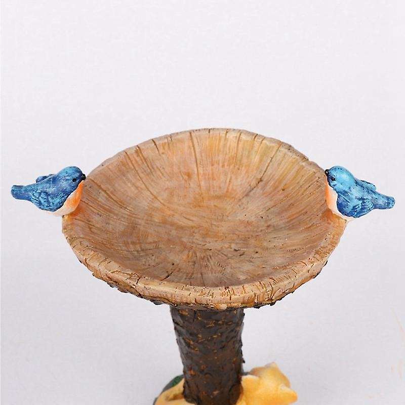 Cat Bird Bath and Bird Feeder Garden Decoration Outdoor Lawn Decor Art Ornaments