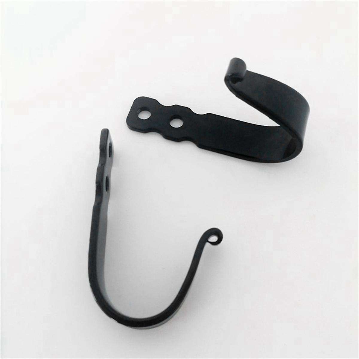 Cast Iron Wall Hooks (5 Pack) Wall Mounted Farmhouse Decorative for Behind the Door Coats, Bags or P