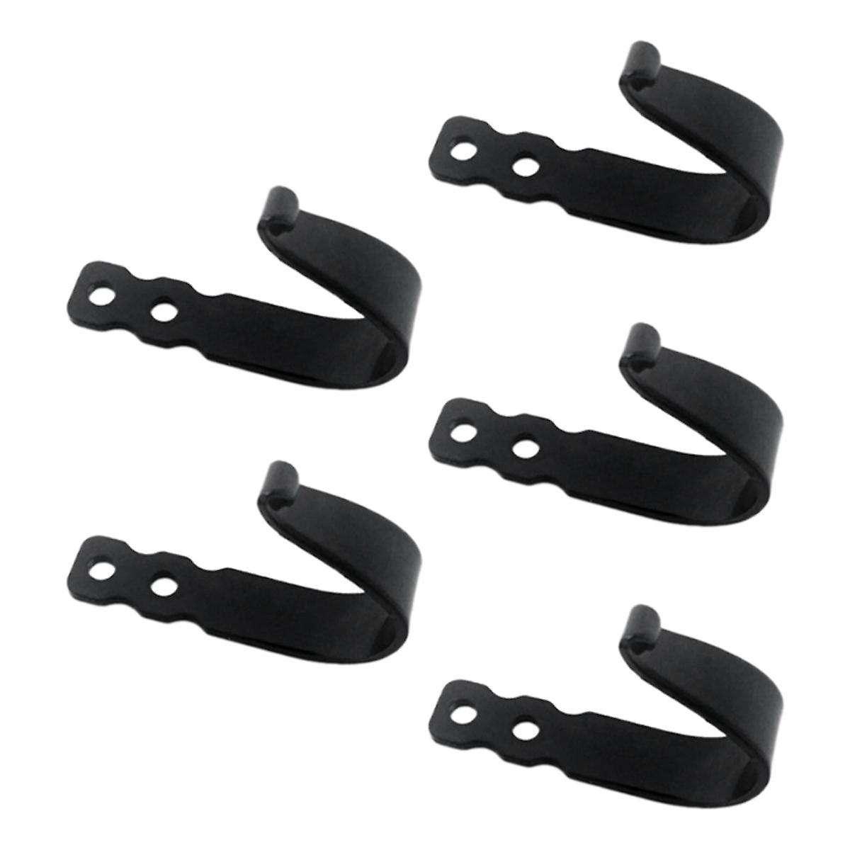 Cast Iron Wall Hooks (5 Pack) Wall Mounted Farmhouse Decorative for Behind the Door Coats, Bags or P