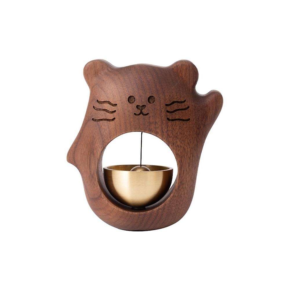 Cat-Shaped Design Bell Doorbell Ornaments Decorative Doorbell Wind Chimes Fridge Personalized Gift C