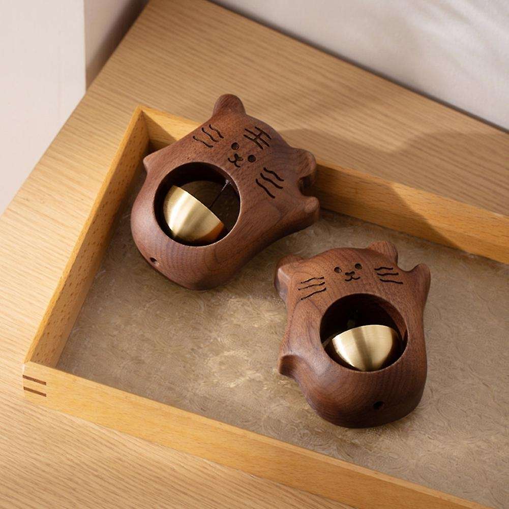 Cat-Shaped Design Bell Doorbell Ornaments Decorative Doorbell Wind Chimes Fridge Personalized Gift C