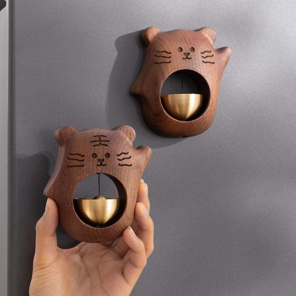 Cat-Shaped Design Bell Doorbell Ornaments Decorative Doorbell Wind Chimes Fridge Personalized Gift C