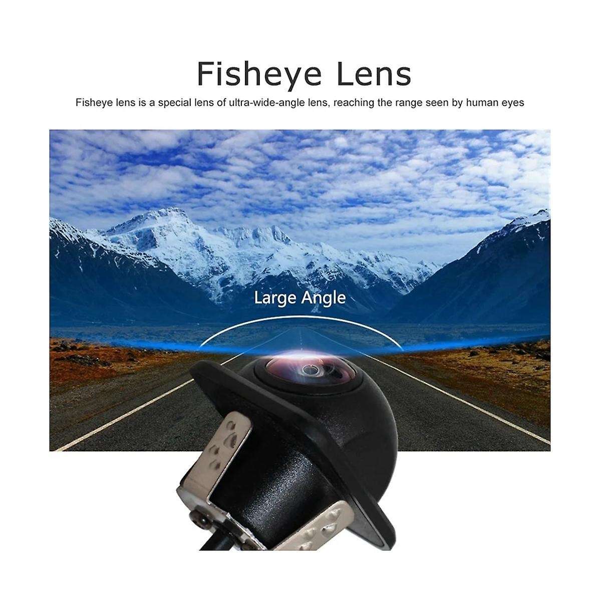 CCD Fisheye Lens Car Camera Rear View Wide Angle Reversing Backup Camera HD Night Vision Auto Parkin