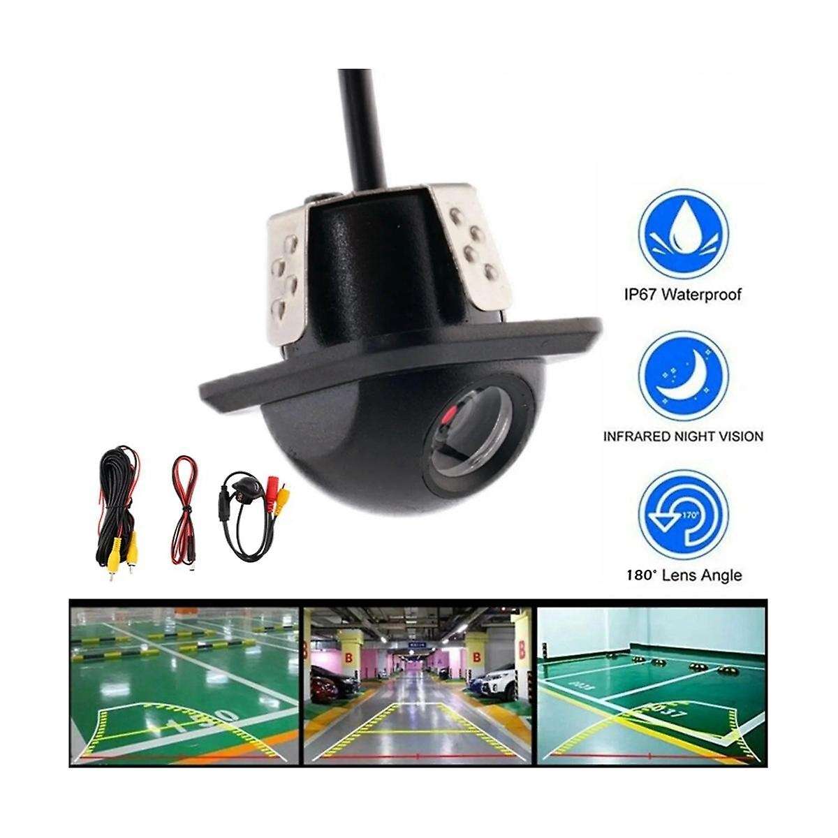 CCD Fisheye Lens Car Camera Rear View Wide Angle Reversing Backup Camera HD Night Vision Auto Parkin