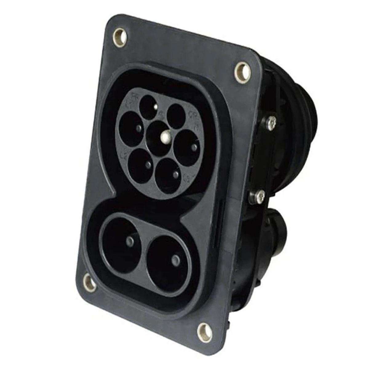 Ccs Type 2 Ev Female Combo 2 Socket 1000v 62196-3 Electric Car Fast Charging Dc150a 850v Dc