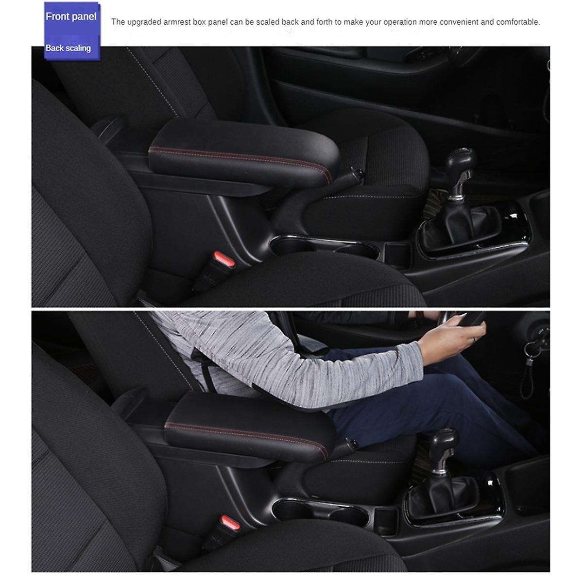 Center Console Armrest Box Lengthen Pad Box Protection Cover for Toyota Corolla Cross 2019-2022 Inte