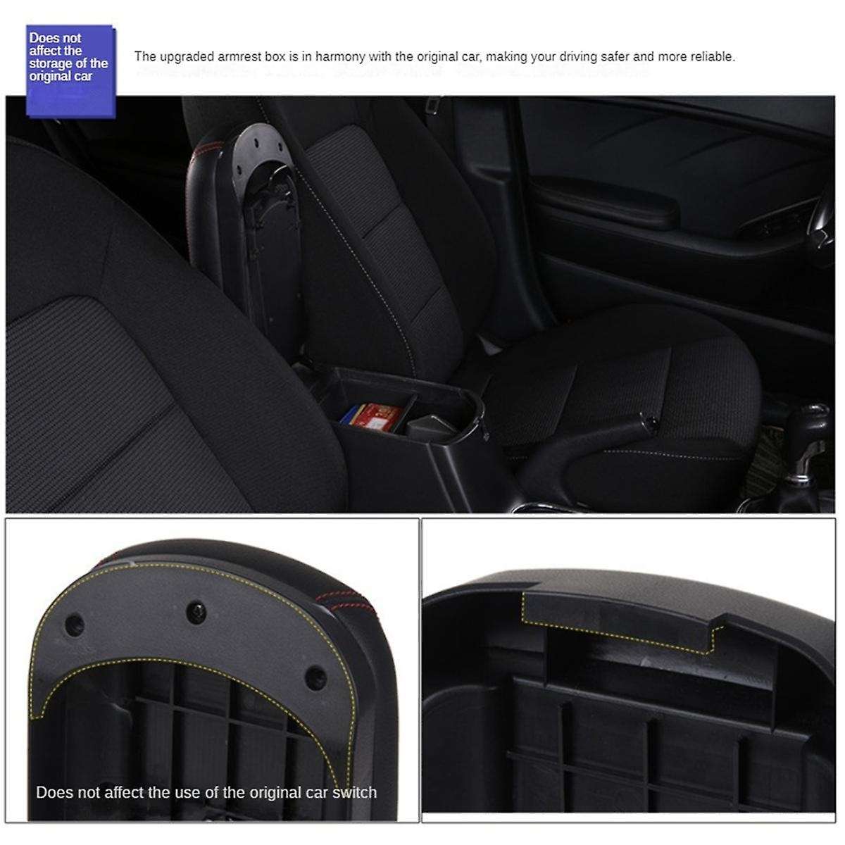 Center Console Armrest Box Lengthen Pad Box Protection Cover for Toyota Corolla Cross 2019-2022 Inte