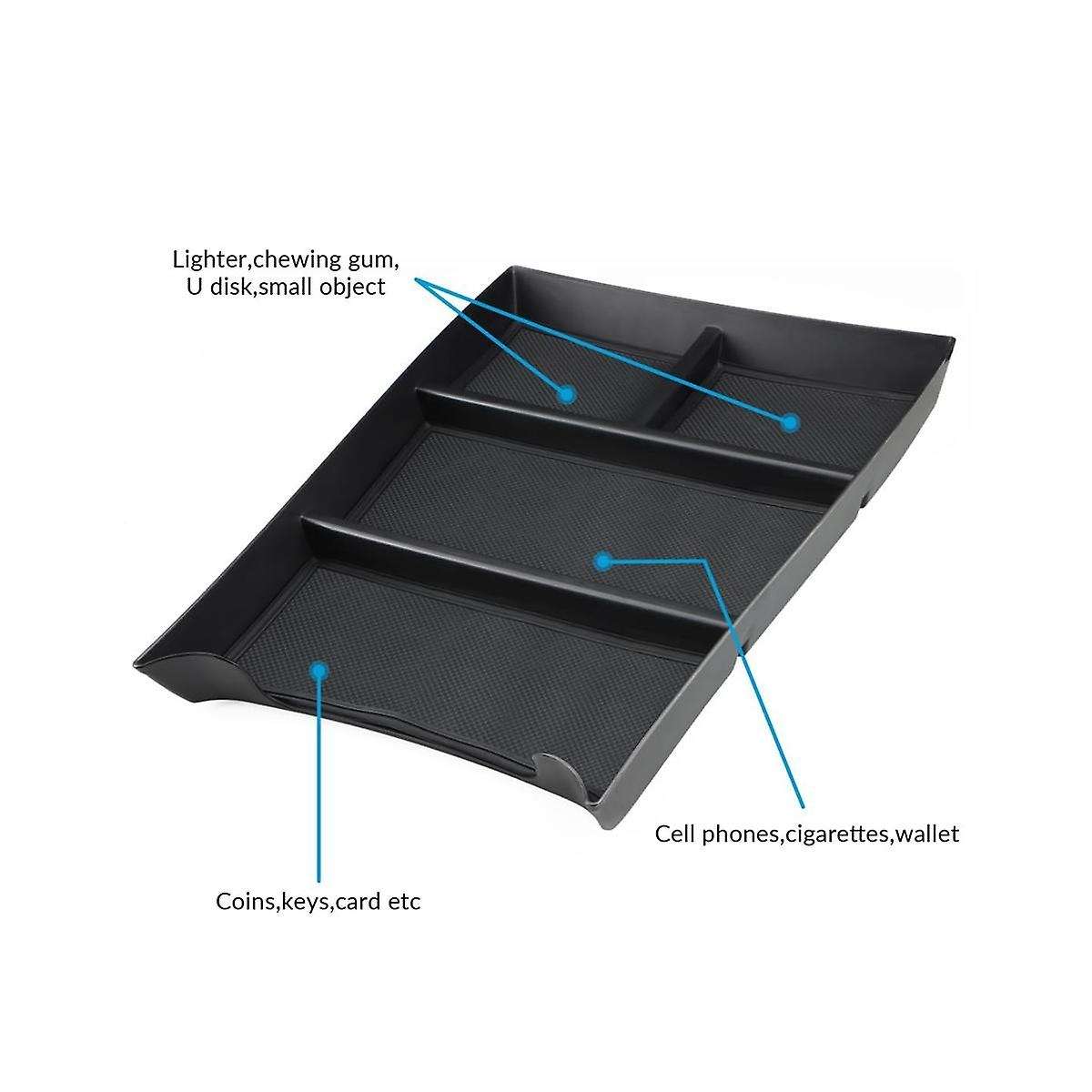 Center Console Lower Organizer Tray for R1t R1s 2022 2023 Accessories Armrest Organizer Insert Stor