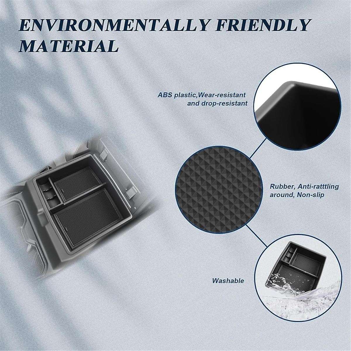 Center Console Organizer Tray for 2024 Armrest Tray Storage Box Accessories