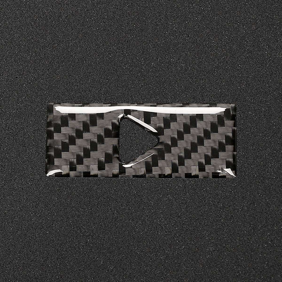Center Console Safety Warning Button Cover Decor Trim Carbon Fiber for -5 Cx5 2017 2018 2019 2020