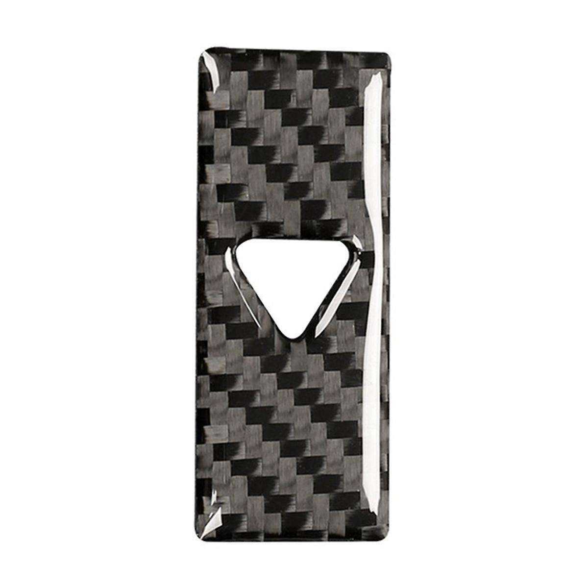 Center Console Safety Warning Button Cover Decor Trim Carbon Fiber for -5 Cx5 2017 2018 2019 2020