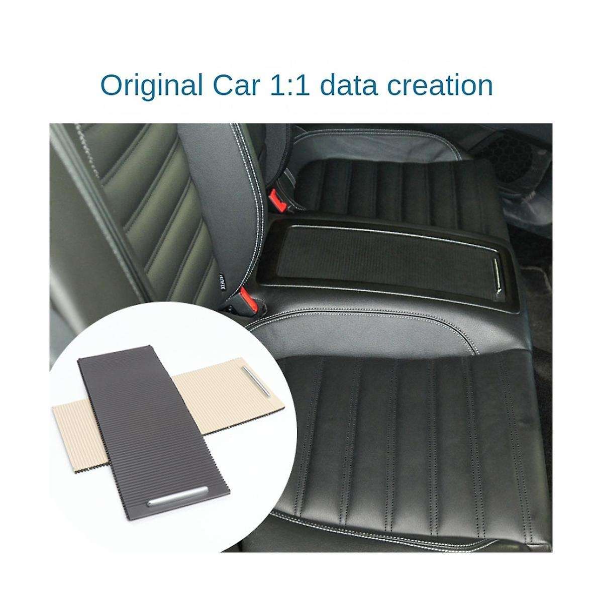 Center Console Sliding Shutters Cup Holder Roller Blind Cover Magotan B6 B7 12-16 Cc 10-18(black)
