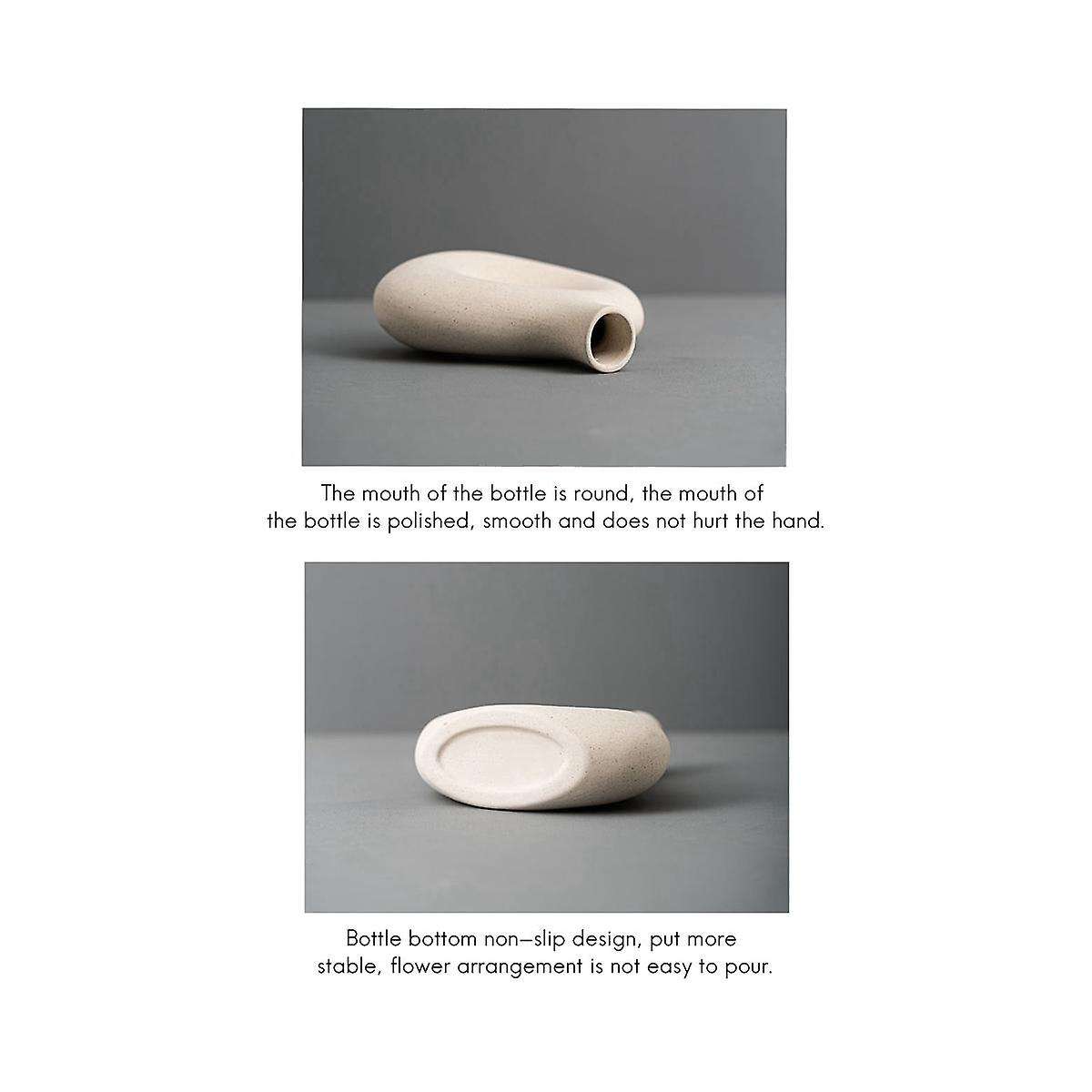 Ceramic Flower Vase for Decor, Boho Decor Vase for Wedding Dining Living Room Shelf Decor S