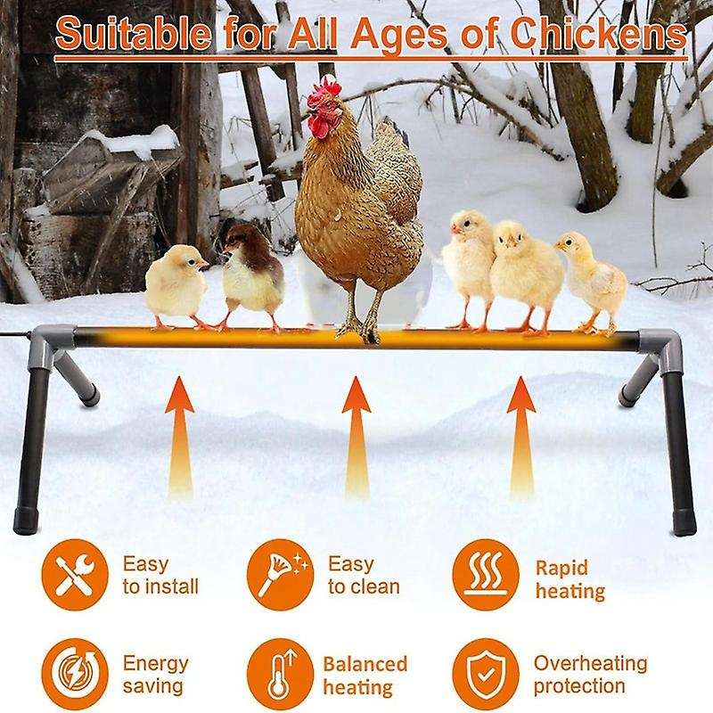 Chicken Heater Perch Heated Chick Perches Coop Heaters Stand Adjustable Constant Temperature Brooder