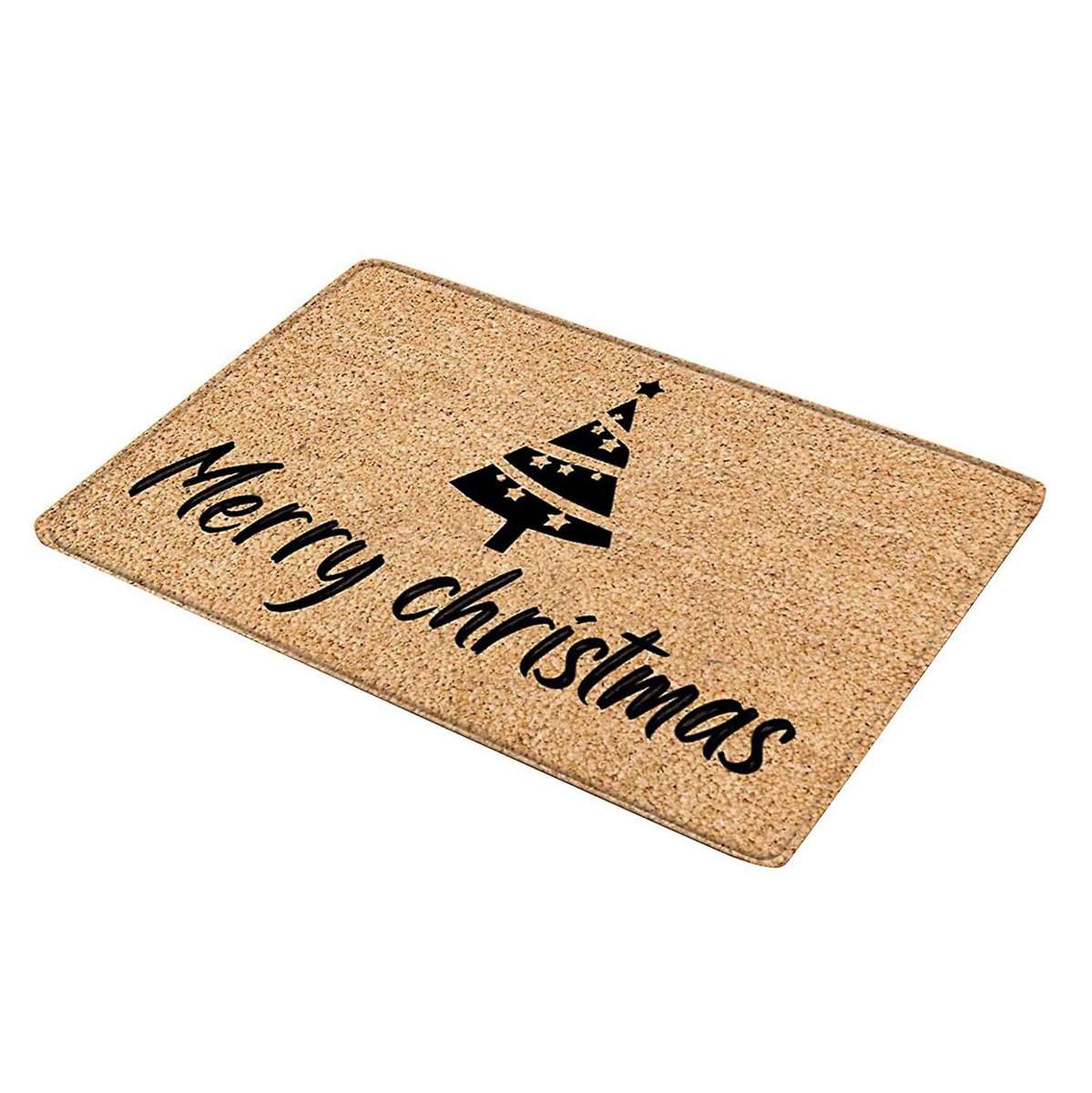 Christmas Doormat Floor Mat Christmas Tree Door Mat Decoration Entrance Floor Carpet Non Slip Blanke
