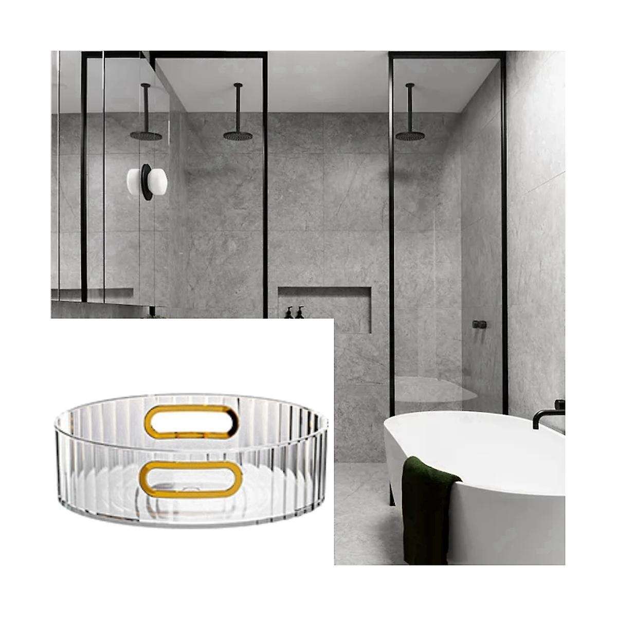 Clear Organizer for Spices, 360 Rotating Turntable Organization & Storage Container Bins for Cabin