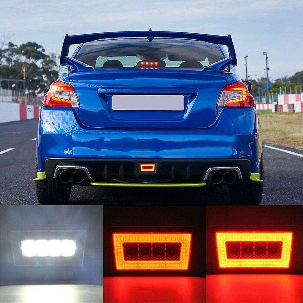 Clear LED Taillight Rear Fog Lamp Light, Rear Bumper Brake Reverse Light for / XV Crosstrek