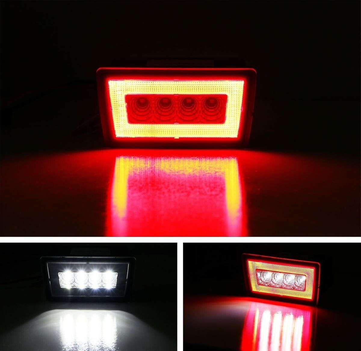 Clear LED Taillight Rear Fog Lamp Light, Rear Bumper Brake Reverse Light for / XV Crosstrek