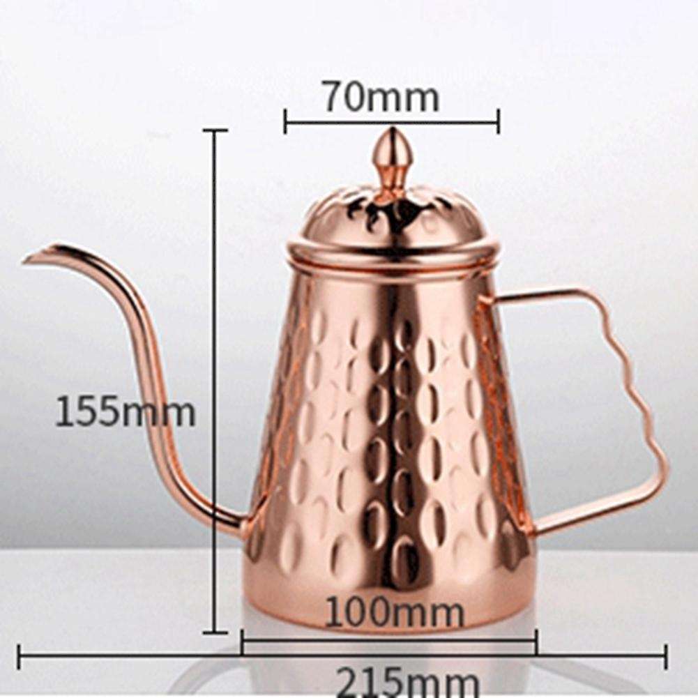 Coffee Kettle Stainless Steel Pour over Gooseneck Kettle Hand Drip Tea Pot with Long Slender Spout C
