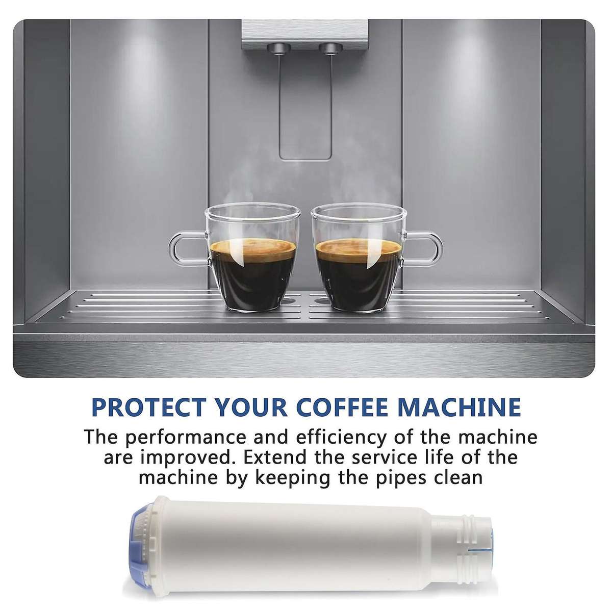 Coffee Machine Water Filter Cartridges for F088 F088 01/ TCZ60003 / Coffee Filter (Pack of 4)