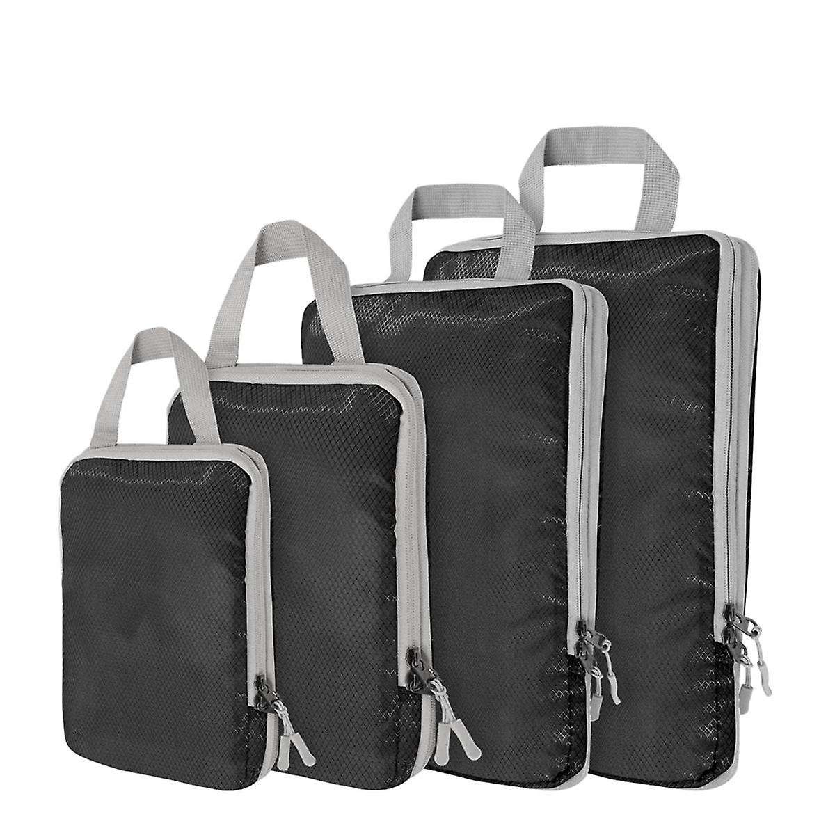 Compression Packing-cubes,4 Set Ultralight Packing-cubes for Carry On Suitcase,travel Packing for Su