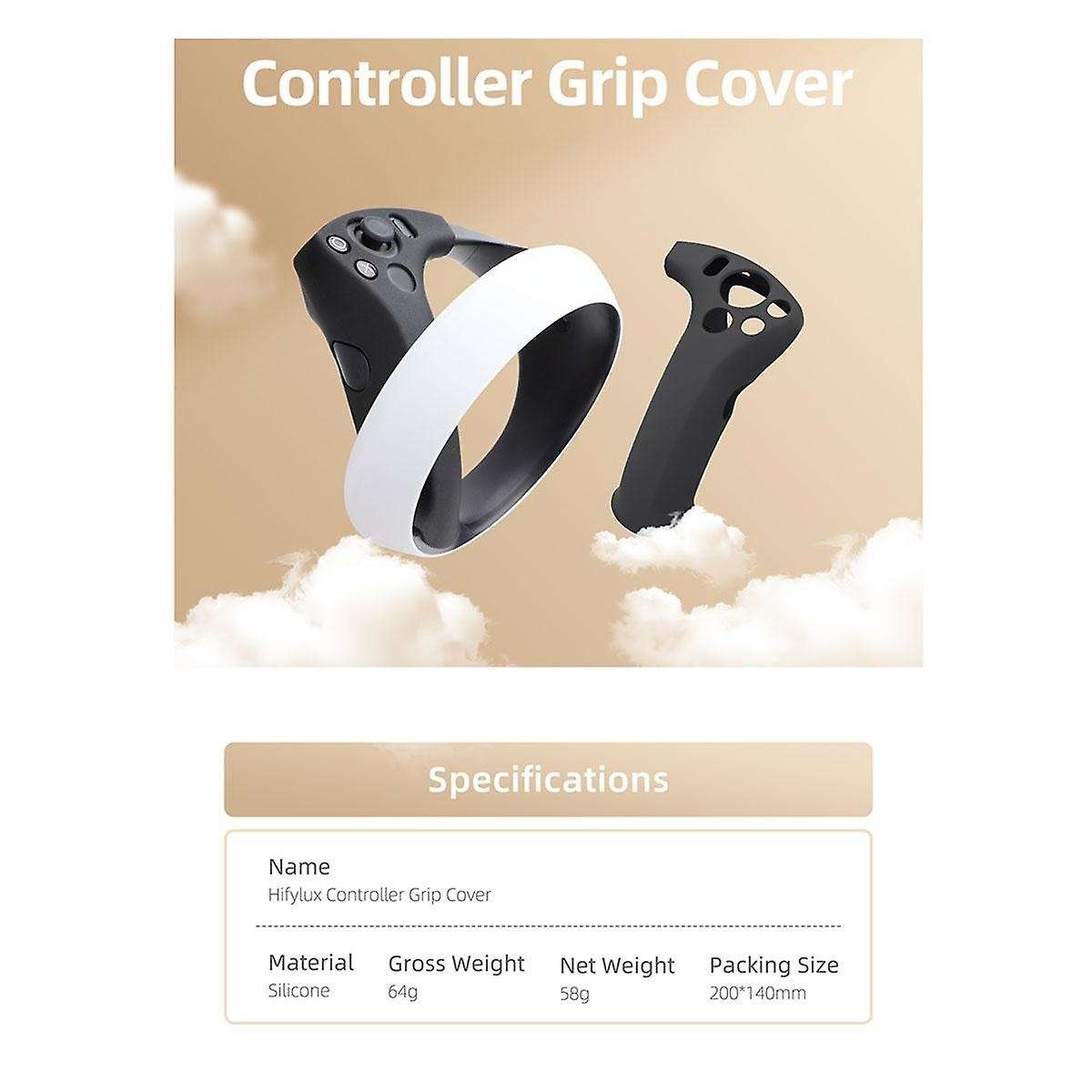 Controller Grip Cover for Vr2 Silicone Case Handle Grip Protective Sleeves Cover for Ps Vr2 Part W