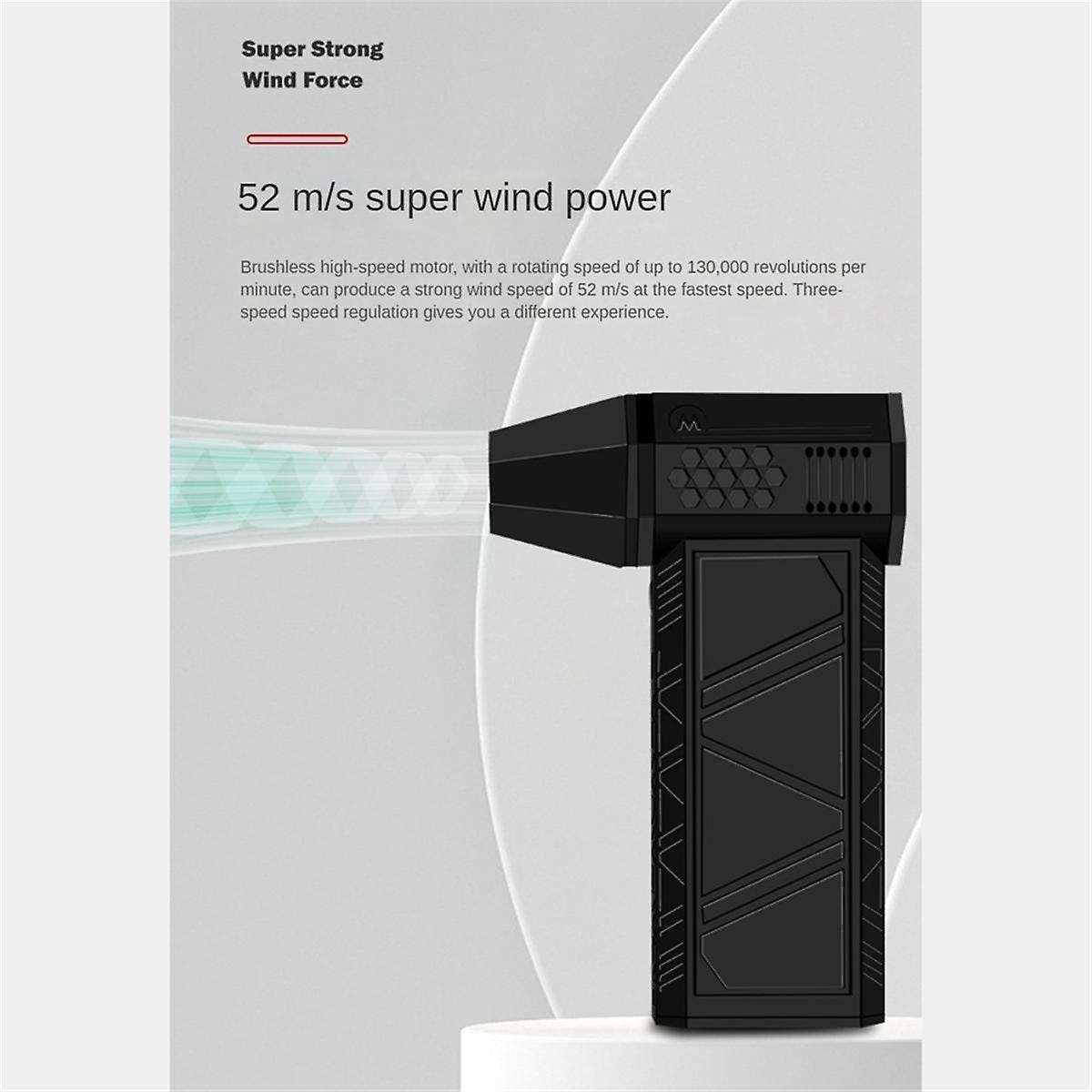 Violent Turbo Fan 130000 RPM Handheld Brushless Motor Three-Speed Adjustment Industrial Duct Fan Vio