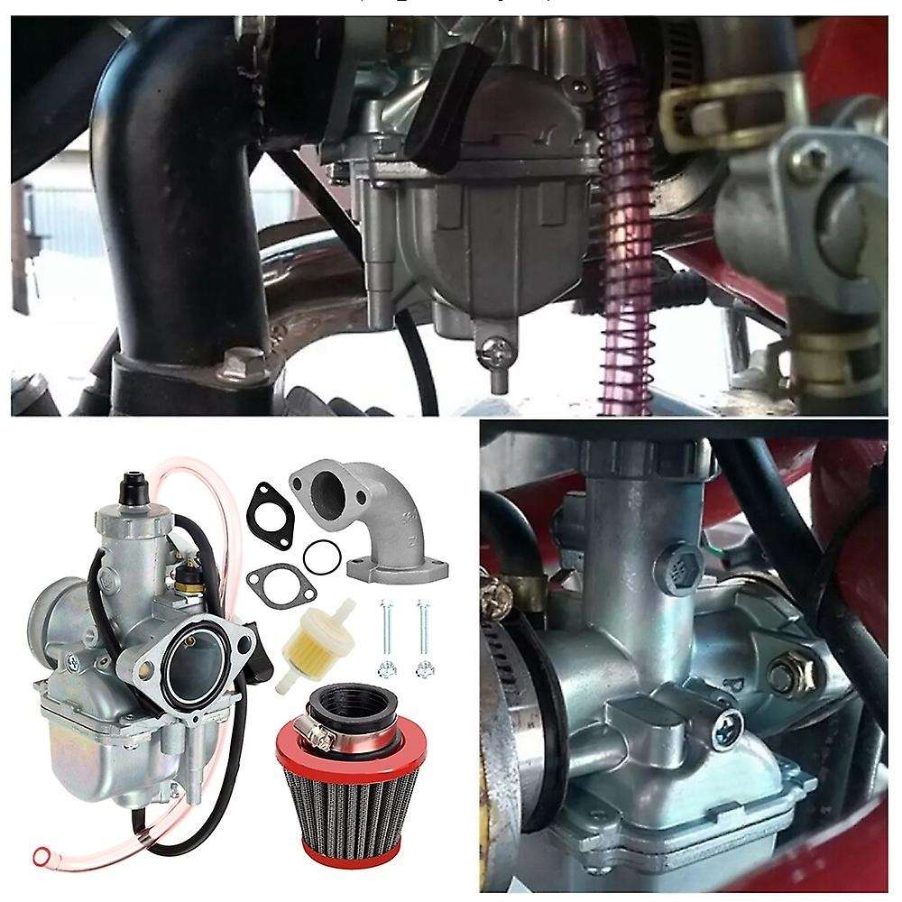 VM22 26mm Carburetor Filter Intake Pipe Kit for Mikuni 110Cc 125Cc 140Cc Pit Dirt Bike Pitpro ATV